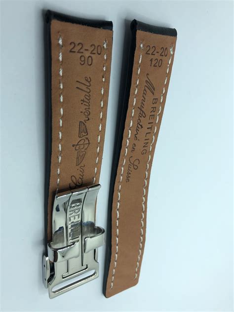 breitling schwarzes lederarmband batteroe|breitling watch bands.